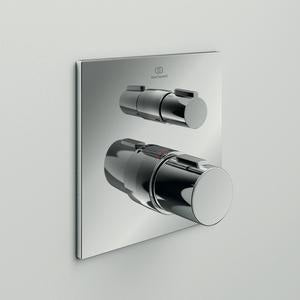 Ideal Standard Ceratherm C100 Einzelthermostat Unterputz Rosette 163x163mm Brushed Gold