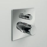 Ideal Standard Ceratherm C100 Einzelthermostat Unterputz Rosette 163x163mm Brushed Gold