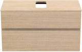 Ideal Standard Finesse Waschtischunterschrank 1002 mm, 2 Auszüge, Greige matt, wandhängend