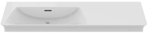 Ideal Standard Möbelwaschtisch La Dolce Vita 1060 mm ohne Hahnloch mit Überlauf, Ablage rechts, Weiß