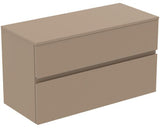 Ideal Standard Finesse Waschtischunterschrank 1002 mm, 2 Auszüge, Greige matt