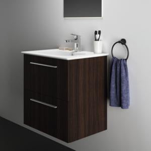 Ideal Standard i.life A Waschtischset 60 cm mit Unterschrank und chrom Griff, Weiß matt