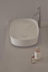 Ideal Standard Linda-X Aufsatzwaschtisch 550x380mm Weiß ohne Hahnloch mit Überlauf