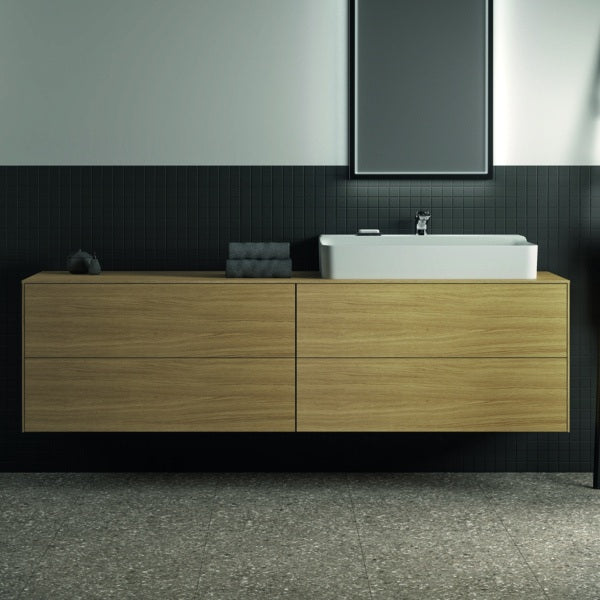 Ideal Standard Conca WT-Unterschrank 1987 mm, 4 Auszüge, Eiche geflammt, Push-Open & Softclose