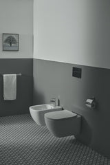 Ideal Standard Bidetarmatur Tesi Chrom 95 mm mit Ablaufgarnitur und Heißwasser-Sparfunktion