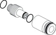 IDEAL STANDARD IS Nippel kpl. A960250NU – Ersatzteil für Sanitärinstallationen