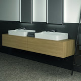 IDEAL STANDARD Conca WT-Unterschrank 2387x505x370 mm, 2 Auszüge, mit Ausschnitt, Weiß