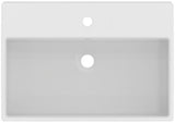 Ideal Standard i.life B Aufsatzwaschtisch 605x420x145 mm Weiß, 1 Hahnloch, mit Überlauf