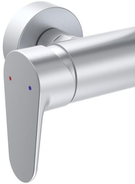 Ideal Standard Ceraflow Alu+ Duschsystem mit Brausearmatur, 2 Ablagen und 2-Funktions-Handbrause in Silver