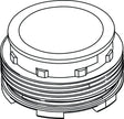 Ideal Standard Luftsprudler CACHE Cascade STD A M24x1 – Chrom, passend für viele Armaturen