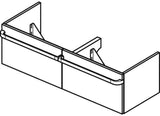 Ideal Standard IS Front Tonic II Schubladenfront links 1200 mm hellgrau lackiert