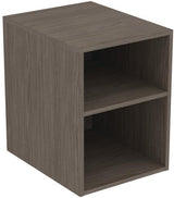 IDEAL STANDARD Finesse Seitenelement 400x505x540mm Greige matt – Wandhängend mit 2 offenen Fächern
