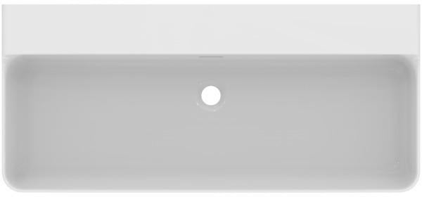 Ideal Standard Conca Aufsatzwaschtisch 1000x450x165 mm Weiß ohne Hahnloch mit Überlauf