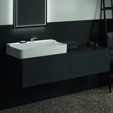 Ideal Standard Waschtischplatte Conca aus Keramik, 1587x505x6 mm, Pietra Grau – Feinsteinzeug, Design Roberto Palomba
