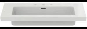 Ideal Standard Extra Möbelwaschtisch 1010 mm, 3 Hahnlöcher, mit Überlauf, Weiß