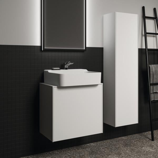 IDEAL STANDARD Halbhochschrank Conca, 1 Tür, Eiche geflammt, 370x250x1400 mm, Anschlag links/rechts