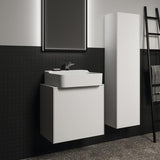 IDEAL STANDARD Halbhochschrank Conca, 1 Tür, Eiche geflammt, 370x250x1400 mm, Anschlag links/rechts