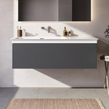 Ideal Standard Möbelwaschtisch La Dolce Vita 1260 mm ohne Hahnloch mit Überlauf, Ablage rechts, Weiß