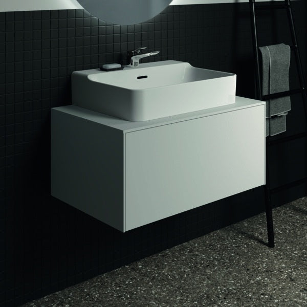 Ideal Standard Conca Waschtischarmatur Brushed Gold mit Ablaufgarnitur 132mm Ausladung