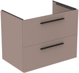 Ideal Standard i.life B Möbel-Set 120 cm – 2 Auszüge, 2 offene Fächer, Chrom/Weiß matt