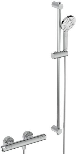 Ideal Standard Ceratherm T50 Brausethermostat mit 900 mm Brausestange und 3-Funktions-Handbrause in Chrom