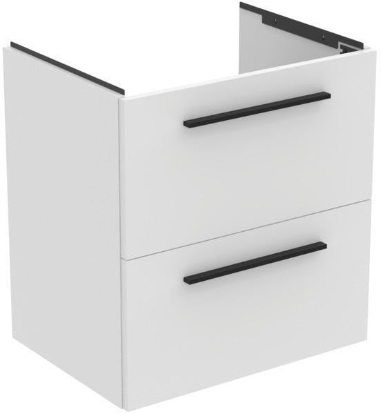 Ideal Standard i.life A Waschtischset 60 cm mit Unterschrank und chrom Griff, Weiß matt