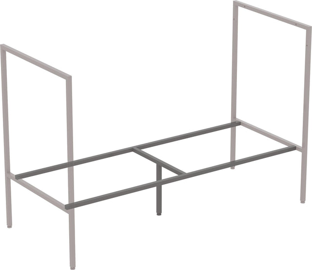 Ideal Standard Adapto Konsolenbeine in Anthrazit – Bodenstehende Badmöbel-Standfüße, 720 mm Höhe
