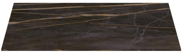 Ideal Standard Conca Waschtischplatte Keramik 602x505x6mm Marmor Noir Desir