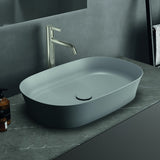 Ideal Standard Ipalyss Aufsatzschale 600x380x120 mm Seidenweiß ohne Hahnloch und Überlauf