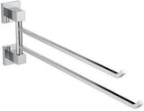 IDEAL STANDARD IOM Cube Doppelte Handtuchstange in Chrom – 455 mm, schwenkbar, Messing