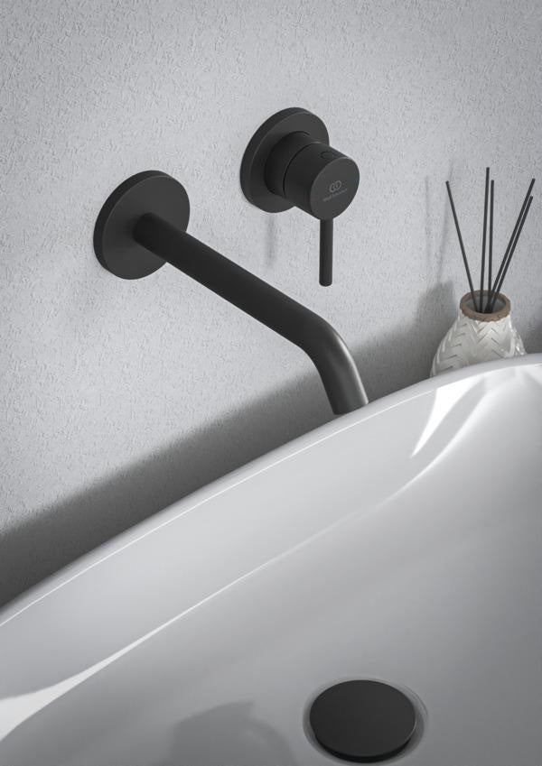 IDEAL STANDARD Ceraline Nuovo Wand-Waschtischarmatur 180 mm Chrom – Unterputz, keramische Kartusche, Wassersparfunktion