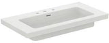 Ideal Standard Extra Möbelwaschtisch 1010 mm, 3 Hahnlöcher, mit Überlauf, Weiß