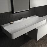 Ideal Standard Conca Aufsatzwaschtisch 1200x450x145mm, 1 Hahnloch, ohne Überlauf, Weiß, geschliffen
