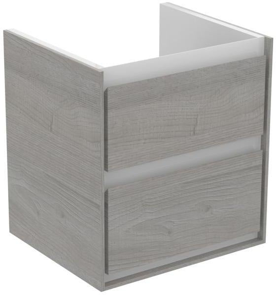 Ideal Standard Waschtischunterschrank Connect Air Cube, 2 Auszüge, 480 mm, Weiß glänzend/matt