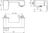 IDEAL STANDARD Tonic II Brausearmatur Aufputz 70 mm Chrom Einhandhebelmischer