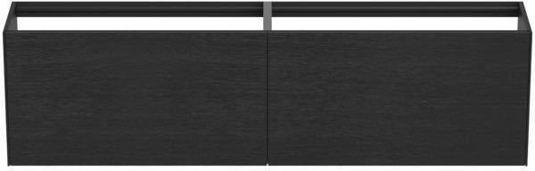 Ideal Standard Conca Waschtischunterschrank 1985 mm, 2 Auszüge, Anthrazit, wandhängend, ohne Platte
