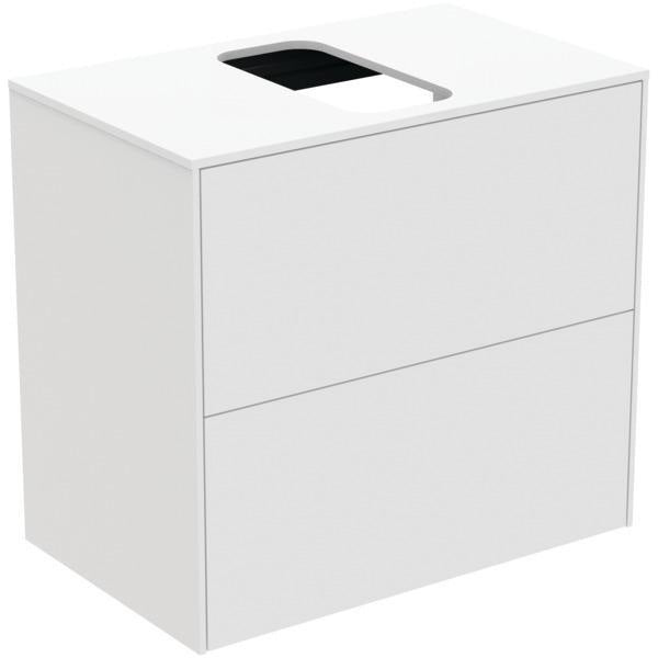 Ideal Standard Conca WT-Unterschrank 602 mm, 2 Auszüge, Push-Open & Softclose, Anthrazit