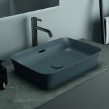 Ideal Standard Waschtischplatte Conca aus Keramik 1202x505x6 mm in Pietra Grau