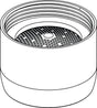 Ideal Standard Luftsprudler PCA CASCADE Chrom M22x1 1.0 GPM – Sparsamer Wasserstrahl