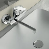 Ideal Standard Ceraflex Wand-Waschtischarmatur, Ausladung 160 mm, Chrom – Einhandhebelmischer mit Keramikkartusche