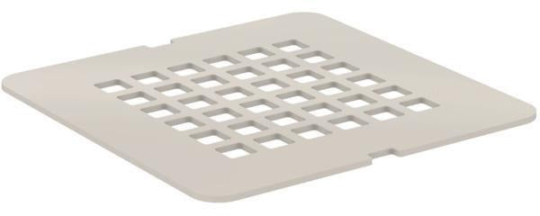 Ideal Standard Ablaufabdeckung Ultra Flat S – Edelstahloptik, 125x125 mm, flach