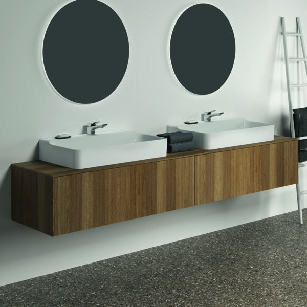 IDEAL STANDARD Conca WT-Unterschrank 2387x505x370 mm, 2 Auszüge, mit Ausschnitt, Weiß