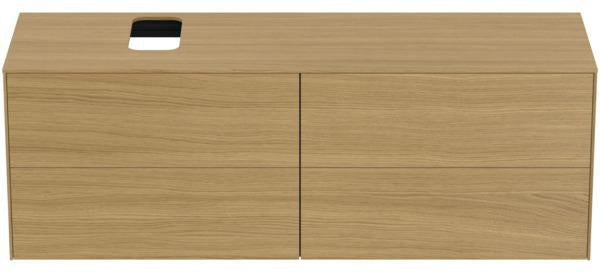 Ideal Standard Conca Waschtischunterschrank 1587 mm, 4 Auszüge, Anthrazit, Push-Open