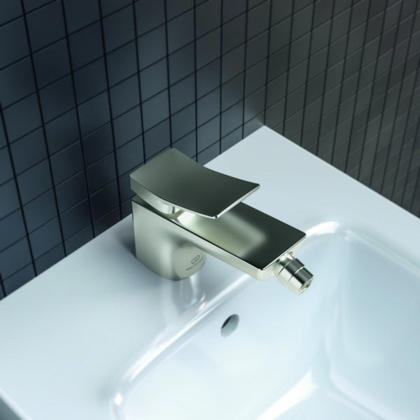 Ideal Standard Bidetarmatur Conca 133 mm mit Ablaufgarnitur Brushed Gold