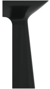 Ideal Standard Säulenwaschtisch Tipo-Z 740x470x900 mm Schwarz mit 3 Hahnlöchern und Überlauf