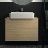 Ideal Standard Conca Waschtischunterschrank Eiche hell 802 mm – 2 Auszüge, Push-Open, wandhängend