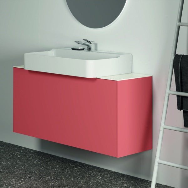 Ideal Standard Conca WT-Unterschrank 1200 mm, 1 Auszug, Eiche geflammt, Push-Open, wandhängend