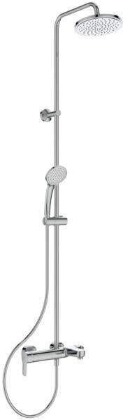 Ideal Standard Duschsystem Cerafine O mit Badearmatur Chrom – Regenkopfbrause & Handbrause