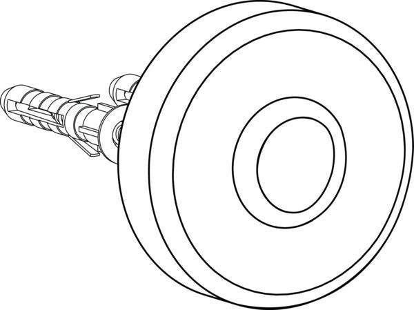 Ideal Standard IS Wandbefestigung für Ceratherm T Duschsystem Silk Black – Matt