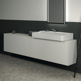 Ideal Standard Waschtischplatte Conca aus Keramik 2385x373x6 mm in Pietra Grau